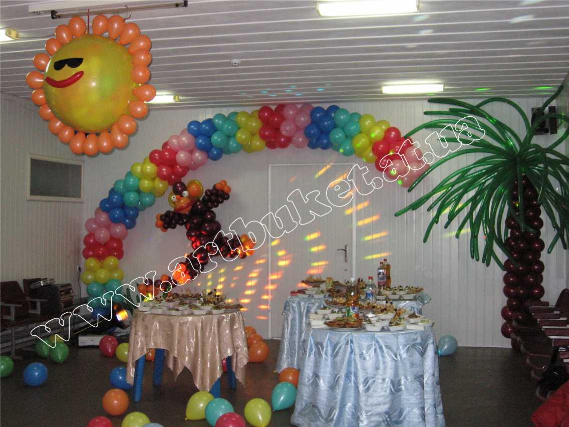 Оформление детских праздников воздушными шарами