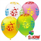 Воздушные шары с печатью "Лето"