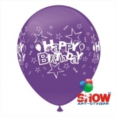 Воздушные шары с печатью "С Днем рождения"